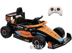 McLaren F1 Race Car 12V Battery-Powered Vehicle with Remote, Ages 3+
