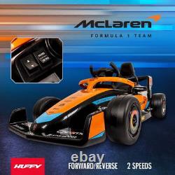 McLaren F1 Race Car 12V Battery-Powered Vehicle with Remote, Ages 3+