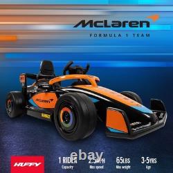 McLaren F1 Race Car 12V Battery-Powered Vehicle with Remote, Ages 3+
