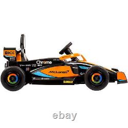 McLaren F1 Race Car 12V Battery-Powered Vehicle with Remote, Ages 3+