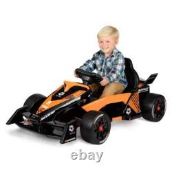 McLaren Formula F1 Race Car 12V Battery-Powered Vehicle, Ages 3+, Orange/Black