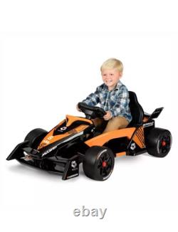 McLaren Formula F1 Race Car 12V Battery-Powered Vehicle, Ages 3+, Orange/Black