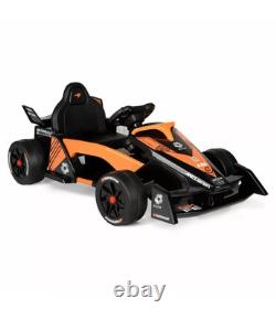 McLaren Formula F1 Race Car 12V Battery-Powered Vehicle, Ages 3+, Orange/Black