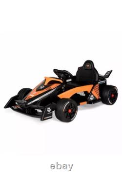 McLaren Formula F1 Race Car 12V Battery-Powered Vehicle, Ages 3+, Orange/Black