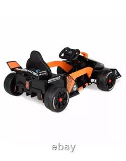 McLaren Formula F1 Race Car 12V Battery-Powered Vehicle, Ages 3+, Orange/Black