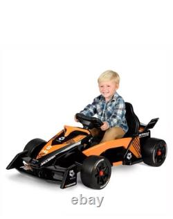 McLaren Formula F1 Race Car 12V Battery-Powered Vehicle, Ages 3+, Orange/Black