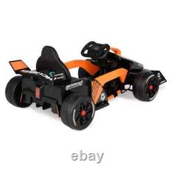 McLaren Formula F1 Race Car 12V Battery-Powered Vehicle, Ages 3+, Orange/Black
