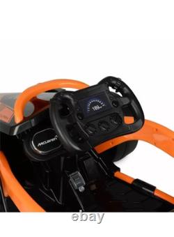 McLaren Formula F1 Race Car 12V Battery-Powered Vehicle, Ages 3+, Orange/Black