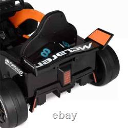McLaren Formula F1 Race Car 12V Battery-Powered Vehicle, Ages 3+, Orange/Black