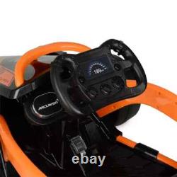 McLaren Formula F1 Race Car 12V Battery-Powered Vehicle, Ages 3+, Orange/Black