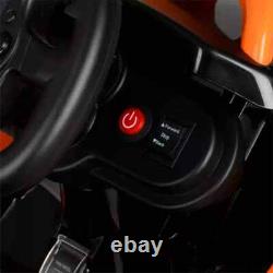 McLaren Formula F1 Race Car 12V Battery-Powered Vehicle, Ages 3+, Orange/Black