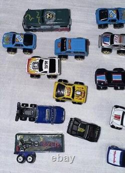 Micro Machines Lot of 25 Vehicles From Galoob + Road Champs Allied Truck & Signs