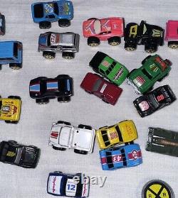 Micro Machines Lot of 25 Vehicles From Galoob + Road Champs Allied Truck & Signs