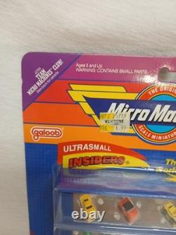 Micro Machines Ultrasmall Insiders 8 Vehicle Set #6318 Unopened Box