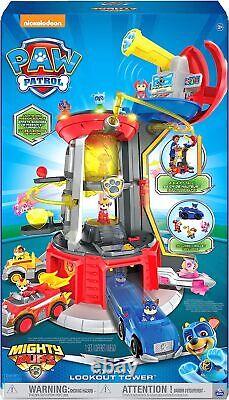 Mighty Lookout Tower 4 Exclusive Bonus Action Figures Toy Car Lights and Sounds