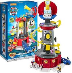 Mighty Lookout Tower with 4 Exclusive Bonus Action Figures, Toy Car, Lights and