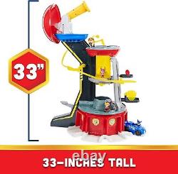Mighty Lookout Tower with 4 Exclusive Bonus Action Figures, Toy Car, Lights and