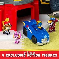 Mighty Lookout Tower with 4 Exclusive Bonus Action Figures, Toy Car, Lights and