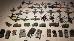 Military Micro Machines 1990s LGTI Lot 215 Tanks Planes Figures Vehicles Terror