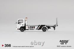 Mini GT Isuzu N-Series Vehicle Transporter LBWK White 164 Scale NEW in box