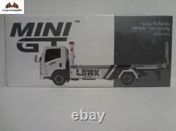 Mini GT Isuzu N-Series Vehicle Transporter LBWK White 164 Scale NEW in box
