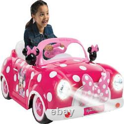 Minnie Mouse Convertible Car Battery-Powered Vehicle with Sound Effects, Ages 3+
