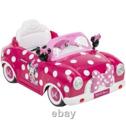 Minnie Mouse Convertible Car Battery-Powered Vehicle with Sound Effects, Ages 3+