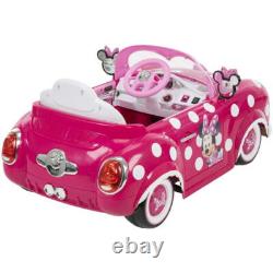 Minnie Mouse Convertible Car Battery-Powered Vehicle with Sound Effects, Ages 3+