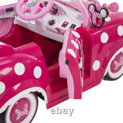 Minnie Mouse Convertible Car Battery-Powered Vehicle with Sound Effects, Ages 3+