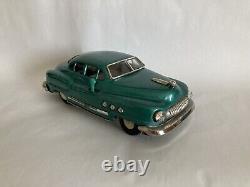 Mizuno Nihon Alps Seisakusho Tin Toy Car Green Buick Electromobile Japan 50's