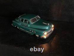 Mizuno Nihon Alps Seisakusho Tin Toy Car Green Buick Electromobile Japan 50's