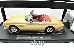 Model Car Ferrari 275 Pininfarina Spyder Scale 118 vehicles road Gold