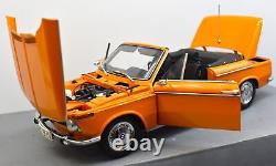 Model Car Scale 118 BMW 2002 Cabrio Convertible diecast vehicles road