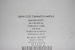 Model Car Scale 118 BMW 2002 Cabrio Convertible diecast vehicles road