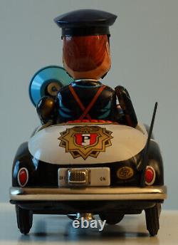 Modern Toys Super patrol man Vintage Tin Police car