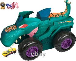 Monster Trucks Car Chompin Mega Wrex Large Toy Monster Truck & Toy Car Eats