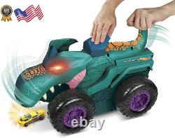 Monster Trucks Car Chompin Mega Wrex Large Toy Monster Truck & Toy Car Eats