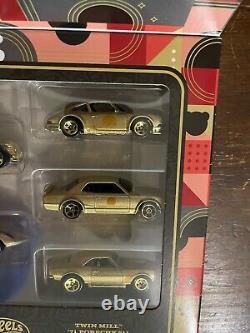 NEW! Hot Wheels FAO Schwarz 160th Anniversary Gold Vehicles 8pk Limited Edition