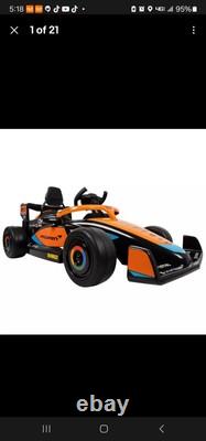 NEW Huffy Mclaren F1 Race Car Battery Ride-On Toy 12V Remote Control Vehicle