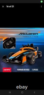 NEW Huffy Mclaren F1 Race Car Battery Ride-On Toy 12V Remote Control Vehicle