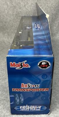 NEW Maisto Allstars Metallic Blue Transporter Hauler withExclusive Vehicle RARE