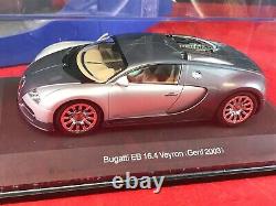 NIB AUTOART Diecast Bugatti EB 16.4 SILVER VEYRON SHOWCAR 2003 Slot Car 124