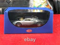 NIB AUTOART Diecast Bugatti EB 16.4 SILVER VEYRON SHOWCAR 2003 Slot Car 124