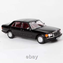 NOREV 118 Mercedes-Benz 560SEL 1989 Diecast Car Model Vehicles Black/Red Inside