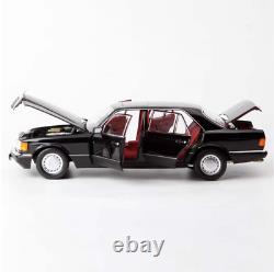 NOREV 118 Mercedes-Benz 560SEL 1989 Diecast Car Model Vehicles Black/Red Inside