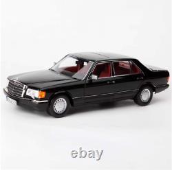 NOREV 118 Mercedes-Benz 560SEL 1989 Diecast Car Model Vehicles Black/Red Inside