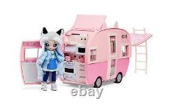 Na Na Na Surprise Kitty-Cat Camper Playset, Pink Toy Car Vehicle for Fashion