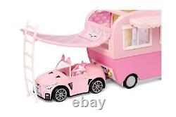 Na Na Na Surprise Kitty-Cat Camper Playset, Pink Toy Car Vehicle for Fashion