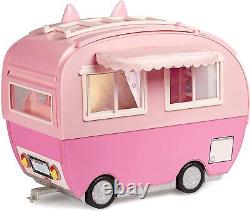 Na Na Na Surprise Kitty-Cat Camper Playset Pink Toy Car Vehicle for Fashion D