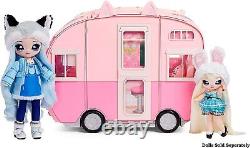 Na Na Na Surprise Kitty-Cat Camper Playset Pink Toy Car Vehicle for Fashion D